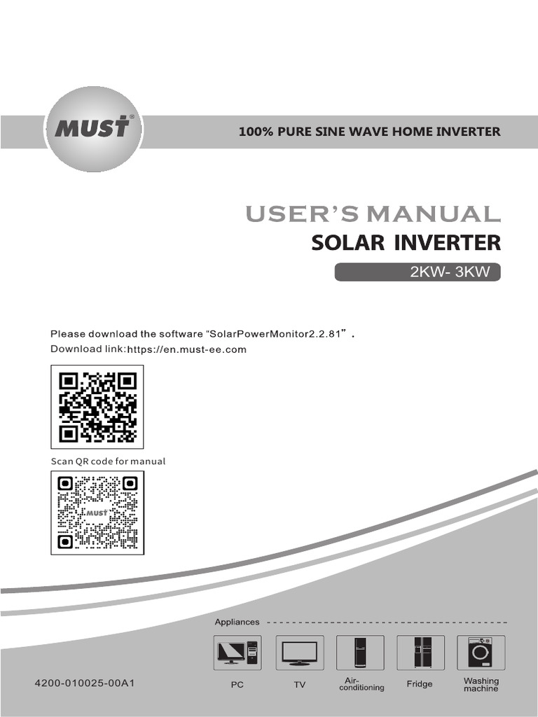 PV18-3024 VPM User Manual Overview | PDF | Power Inverter | Battery Charger