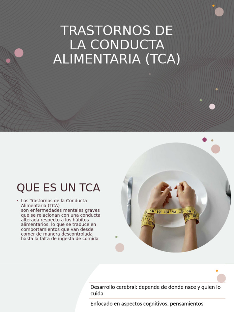 Trastornos de La Conducta Alimentaria (Tca) | PDF | Teoría de apego ...