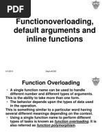 Class31-32inline Functions Function Overloading