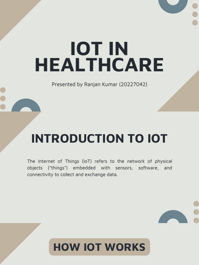 IoT in Healthcare End Sem | PDF | Internet Of Things | Monitoring ...