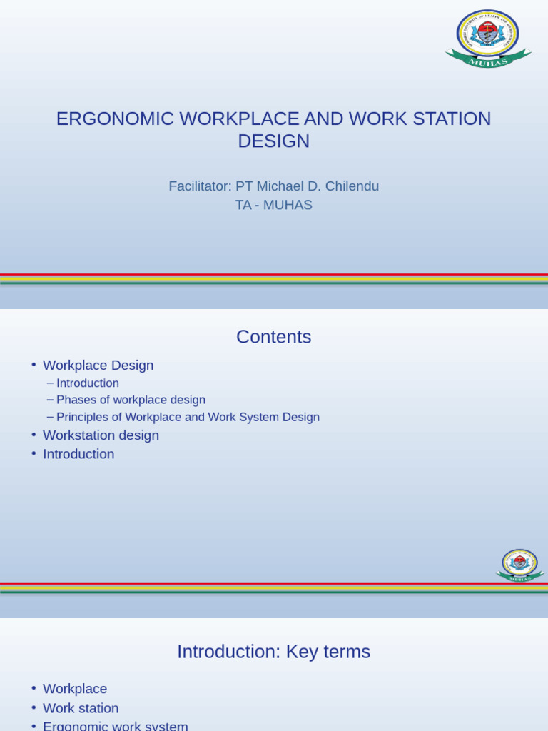 Ergonomic Workplace and Work Station Design | PDF