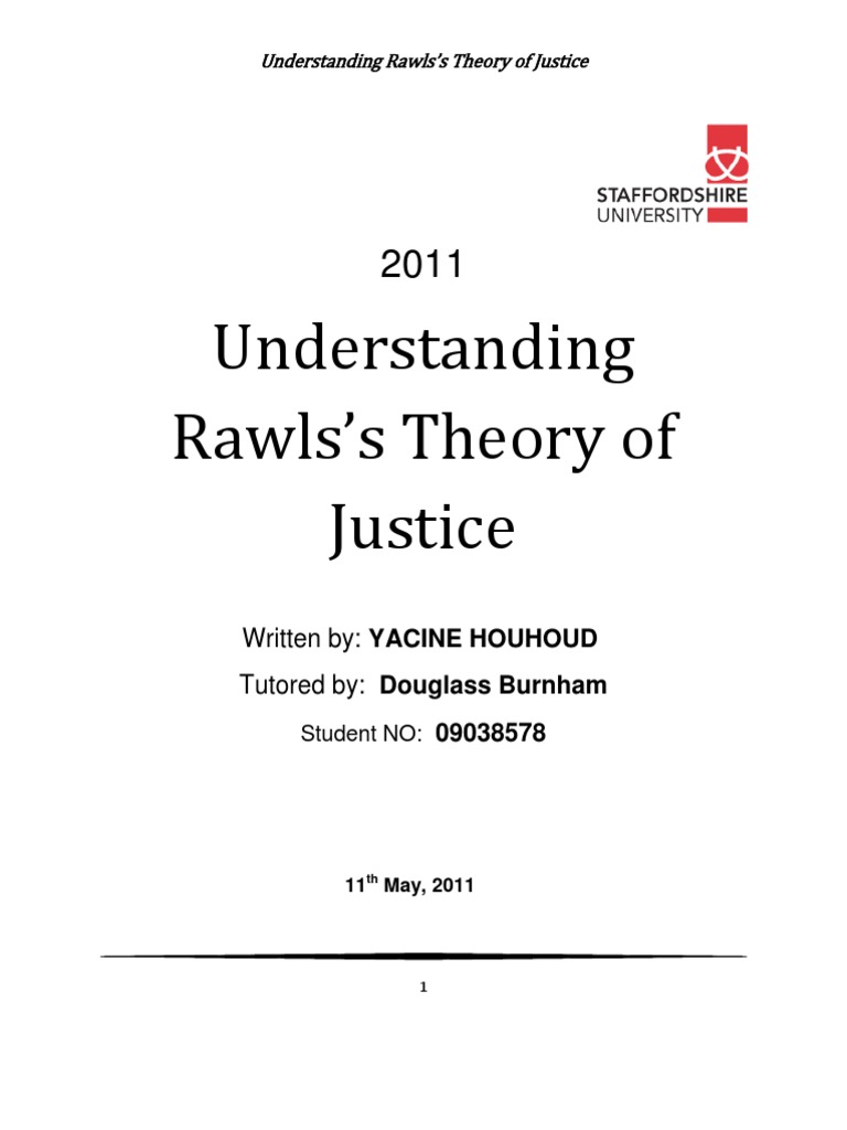 Rawls's Justice Theory Explained | PDF | John Rawls | Utilitarianism