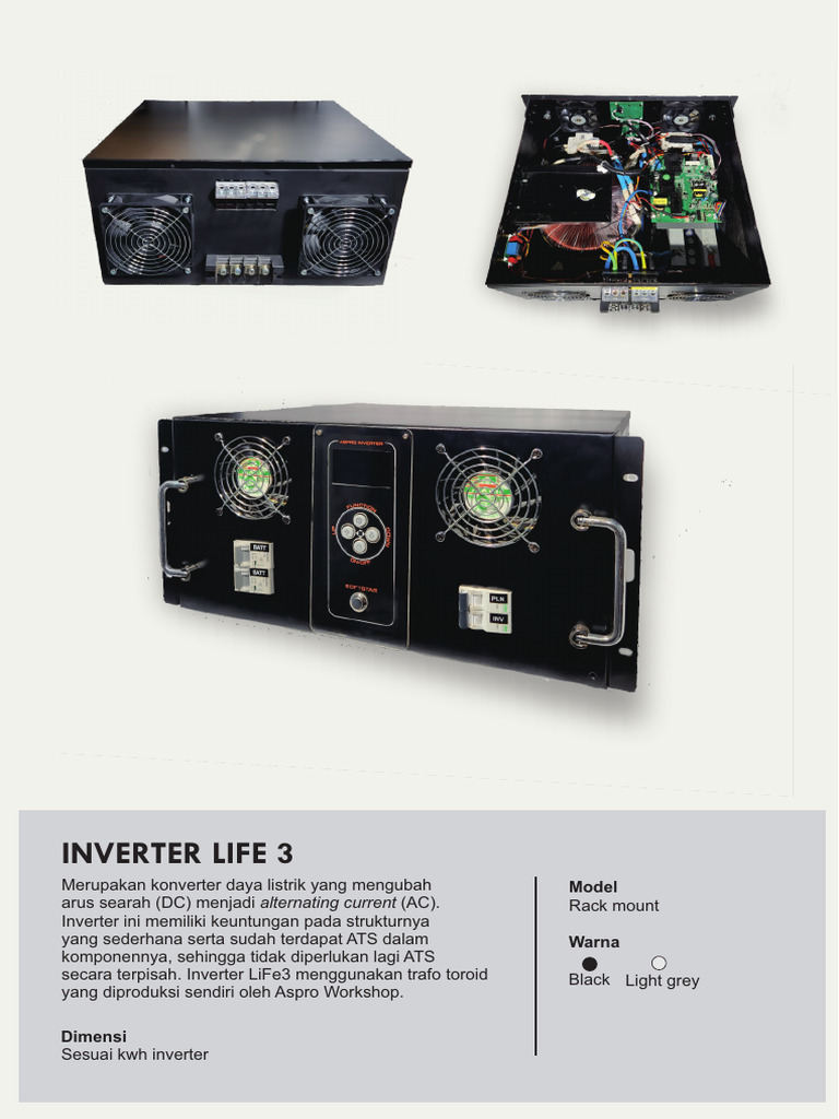 Inverter Life3: Spesifikasi dan Harga | PDF