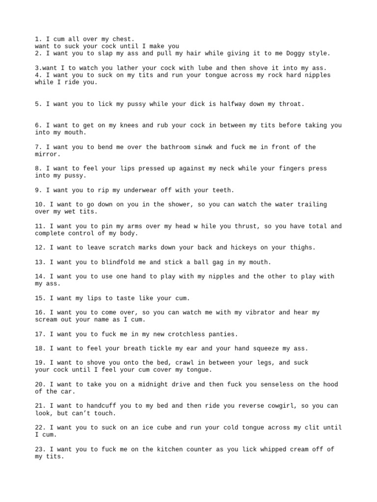 Explicit Dirty Talk Scenarios | PDF | Chess | Chess Theory