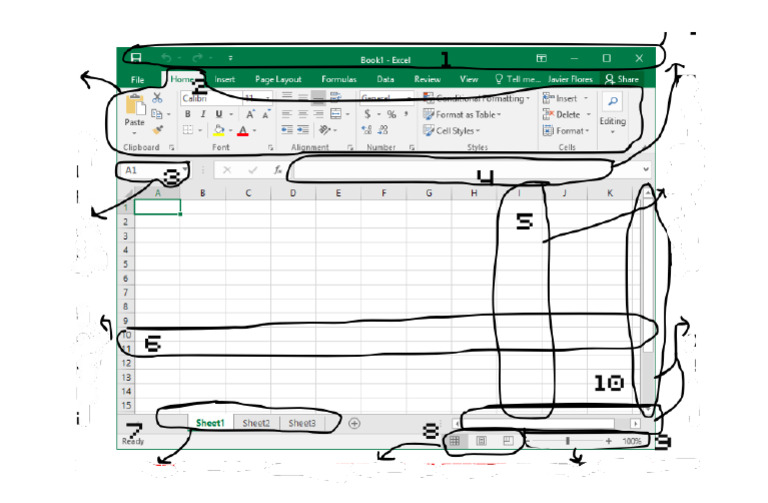 Parts of A Spreadsheet Practice | PDF