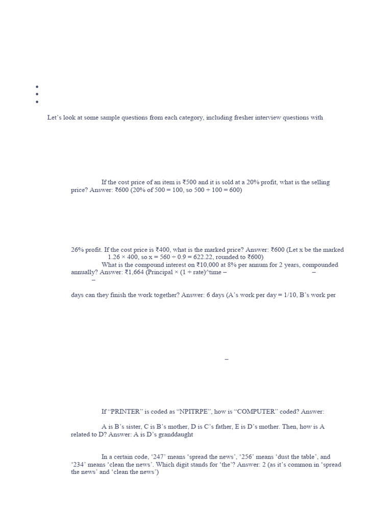 Accenture Aptitude Test Guide | PDF