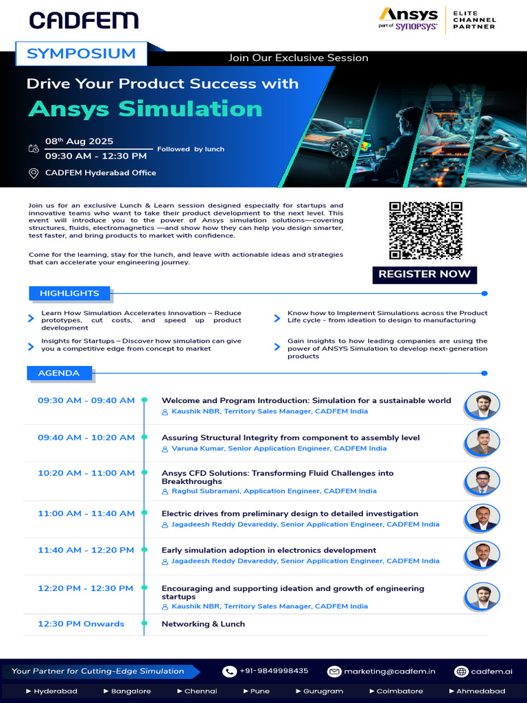 CADFEM Hyderabad: Ansys Lunch & Learn | PDF | Simulation