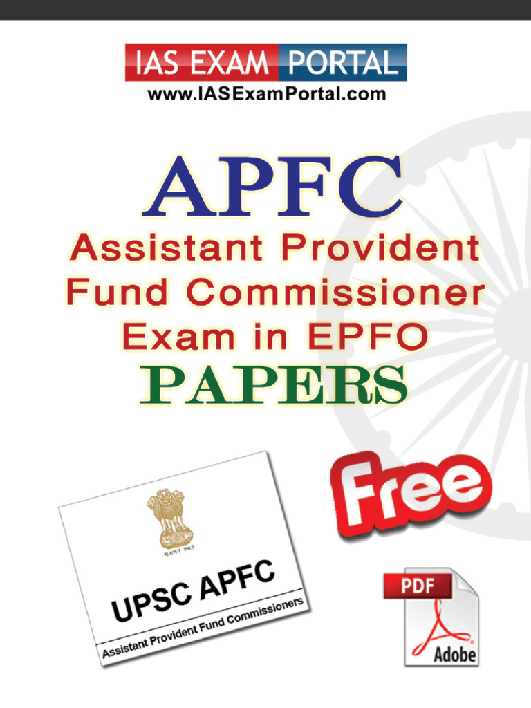 UPSC APFC Exam Papers Collection | PDF | Student Assessment And ...