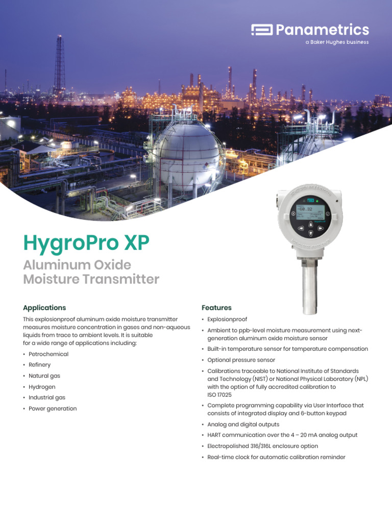 HygroPro XP Moisture Transmitter Overview | PDF | Calibration ...
