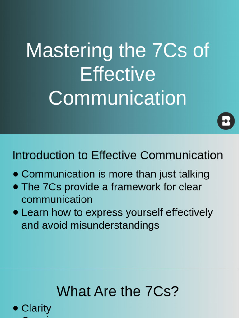05 7c's in Communication | PDF | Communication | Cognitive Science