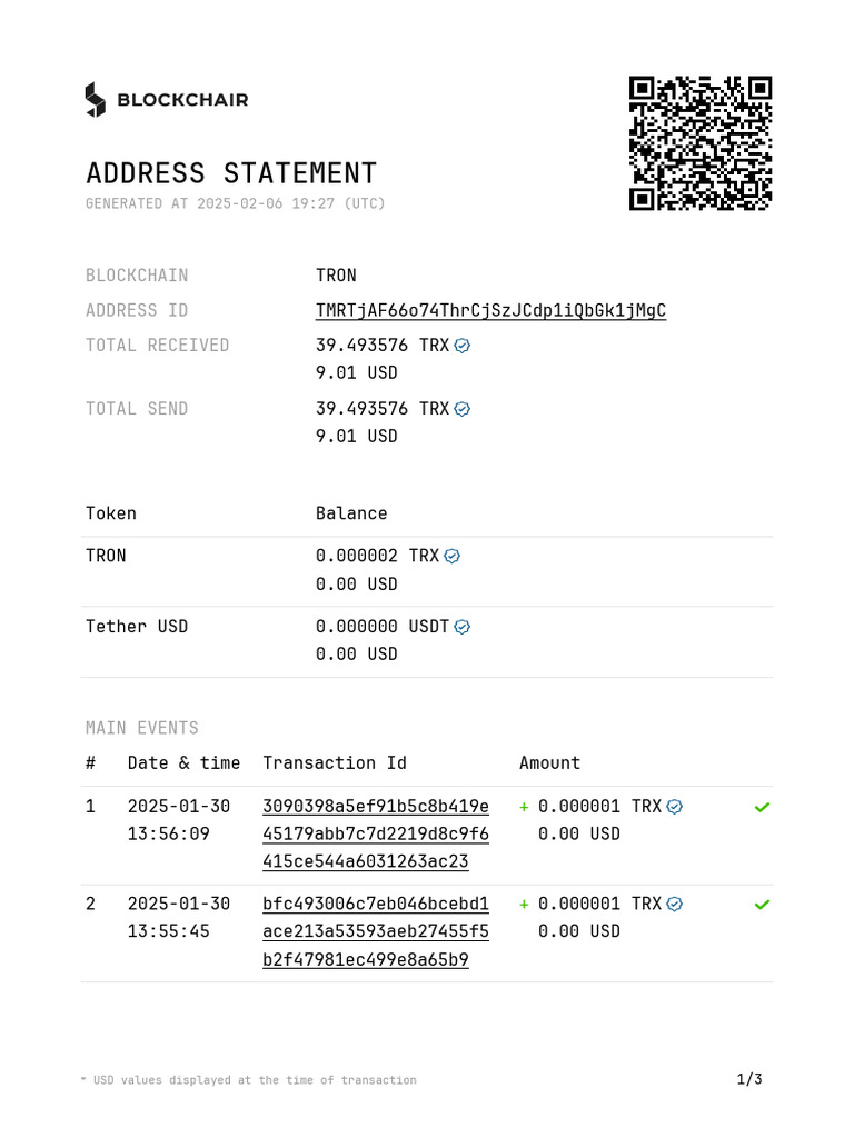 Wallet Statement 1 - 1 2025-01-01 - 2025-02-05 | PDF