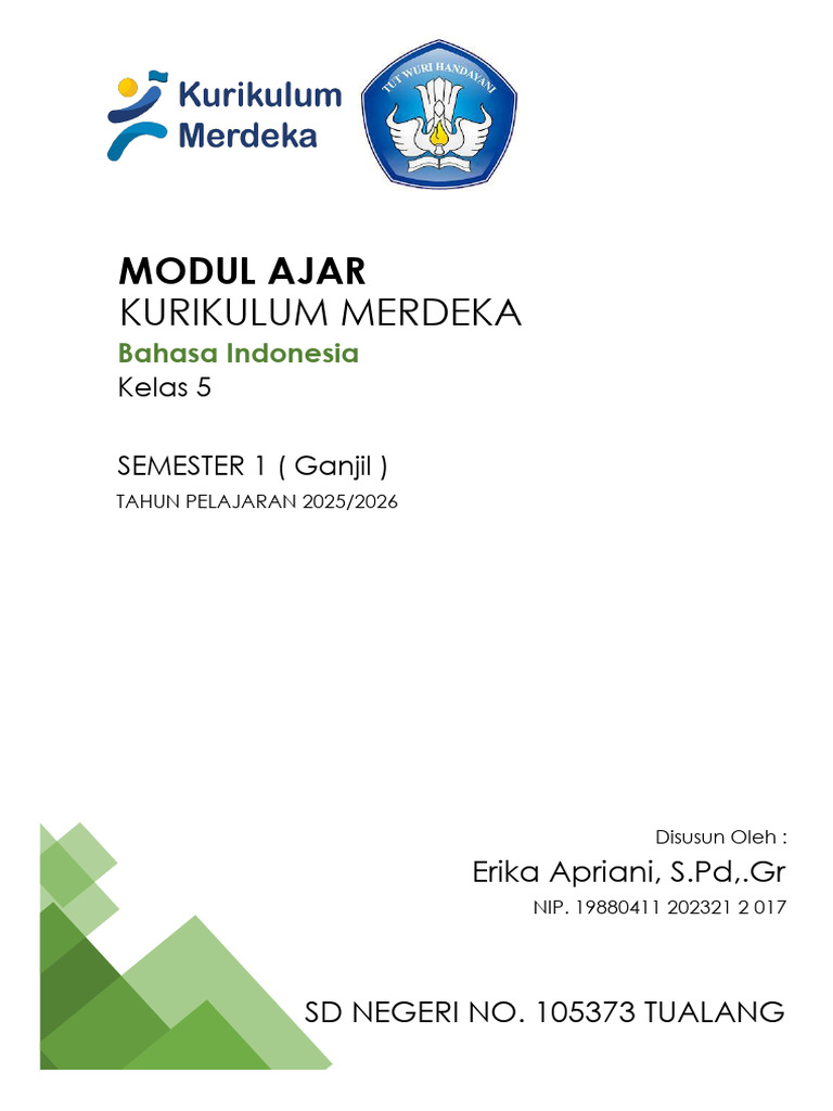 Modul Ajar Bahasa Indonesia Bab 1 Kelas 5 | PDF
