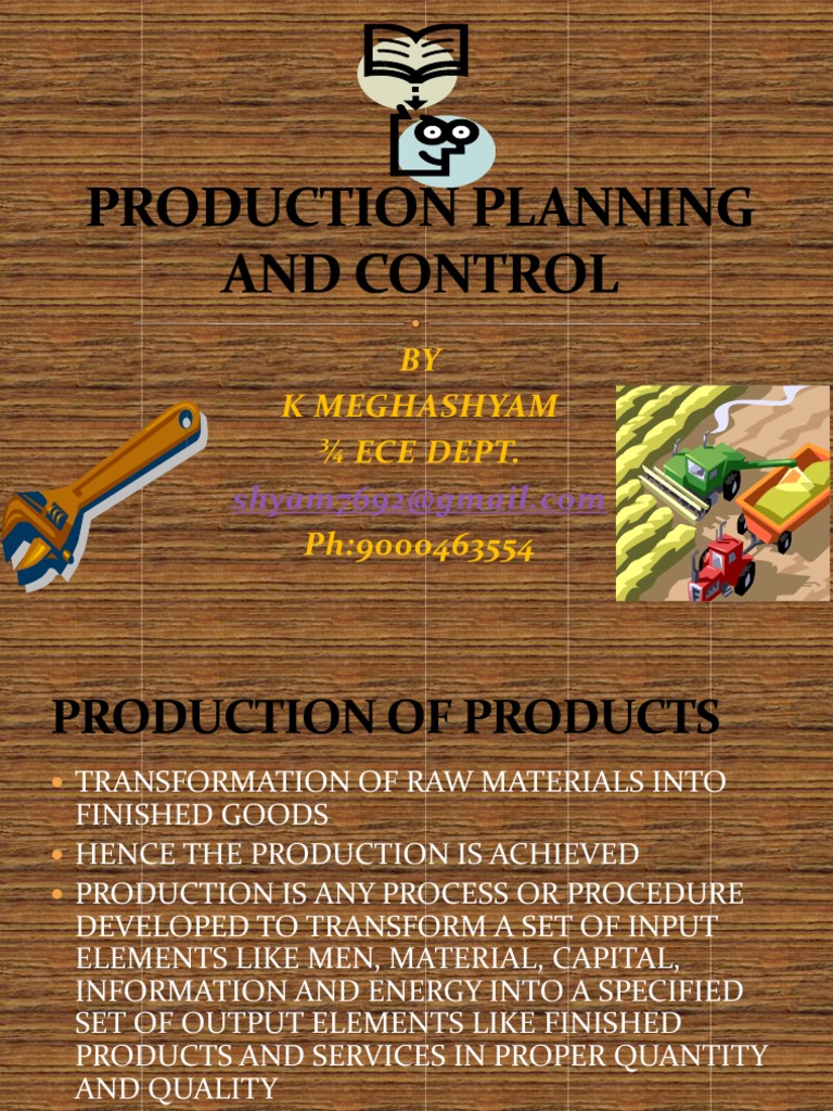 Production Planning and Control | PDF | Forecasting | Business