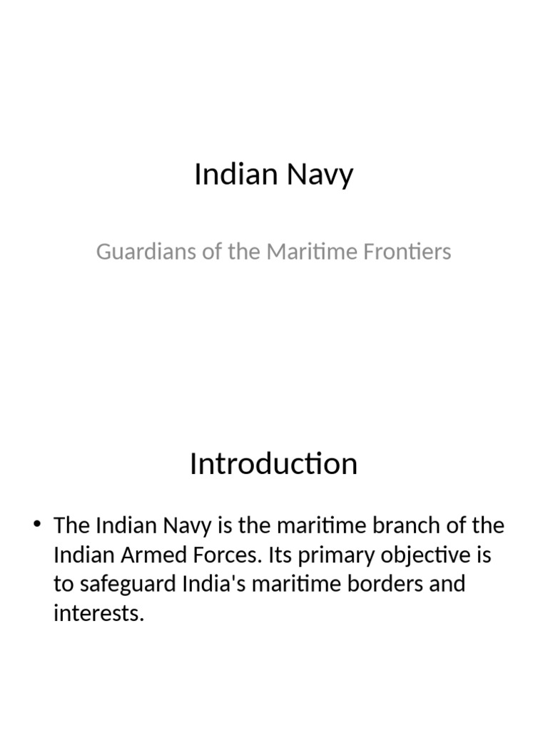 Indian Navy: Maritime Security and History | PDF