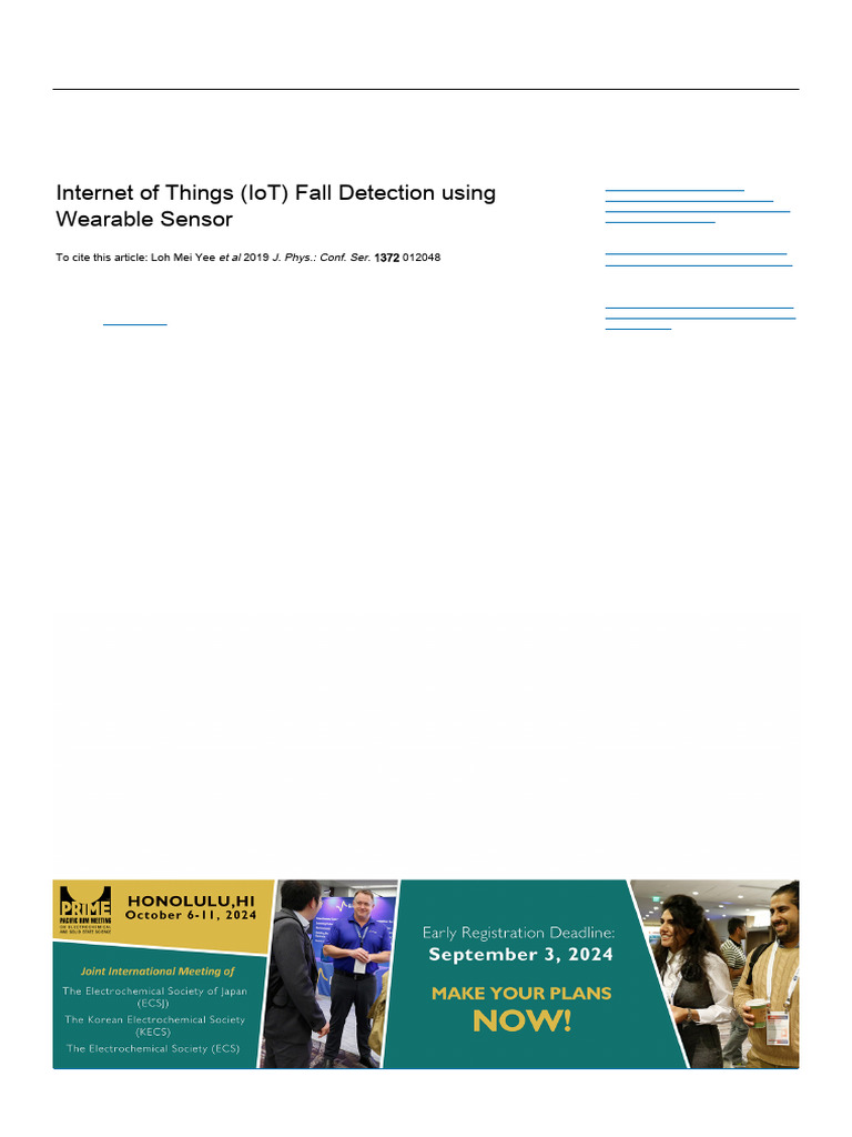 IoT Wearable Sensor for Fall Detection | PDF | Internet Of Things ...