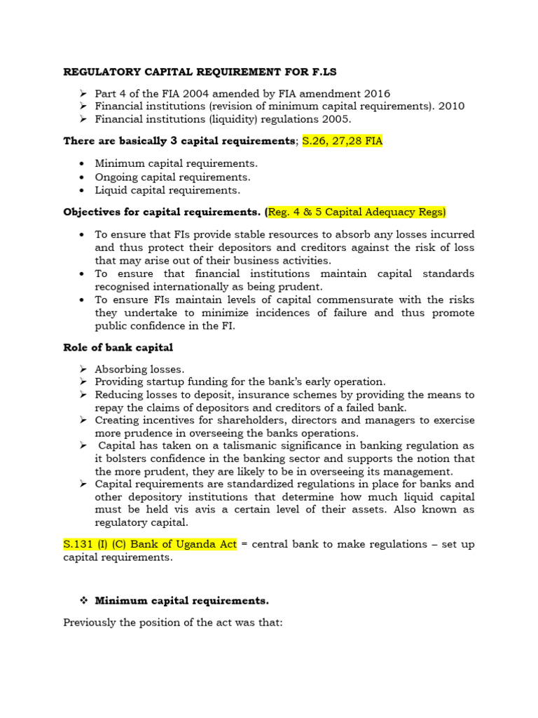 Banking Lecture Notes - Dr. Winnie | PDF | Banks | Capital Requirement