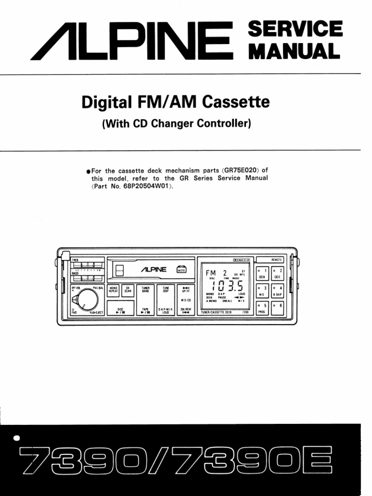 Alpine 7390 | PDF
