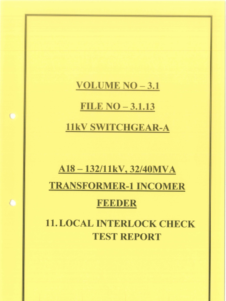 A18 Local Interlock | PDF