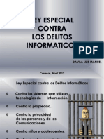 Ley Especial Contra Los Delitos Informaticos Davila Luis