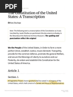 THE CONSTITUTION OF THE UNITED STATES A TRANSCRIPTION visual data 7