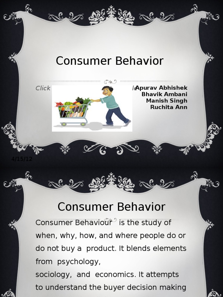 Understanding Consumer Behavior | PDF | Career & Growth | Wellness