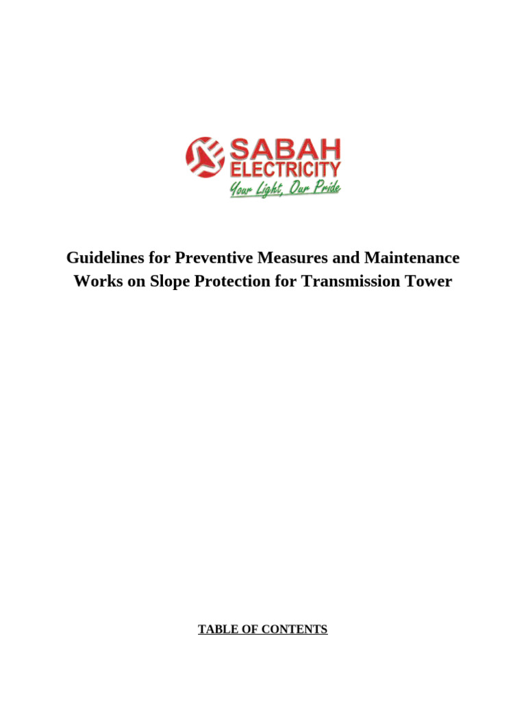 Slope Protection Maintenance Guidelines | PDF | Erosion | Drainage