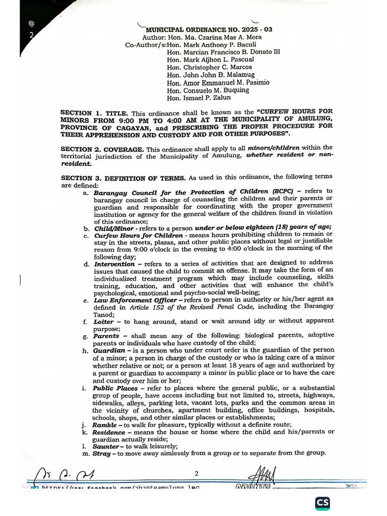Curfew For Minors | PDF
