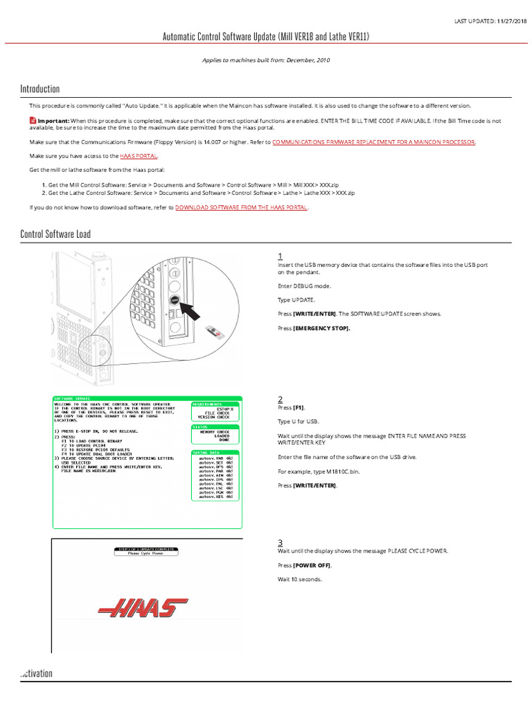 NetWare 386 v3.1J システムアドミニストレーション マニュアル Haas Control Software Update Guide | PDF | Software | Usb