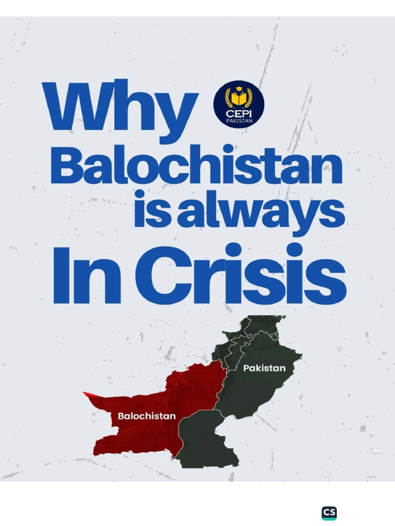 Why Balochistan Is Always in Crisis | PDF