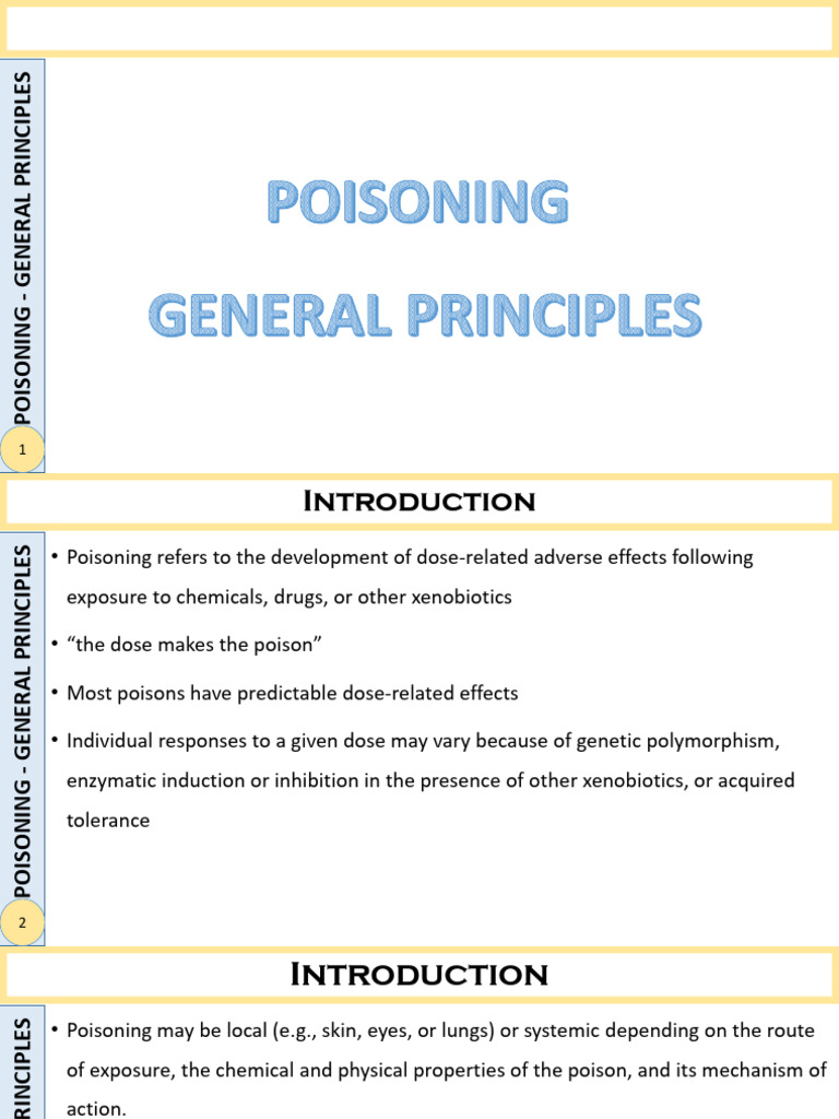 20 Poisoning - General Principles | PDF | Psychiatry | Physical Examination