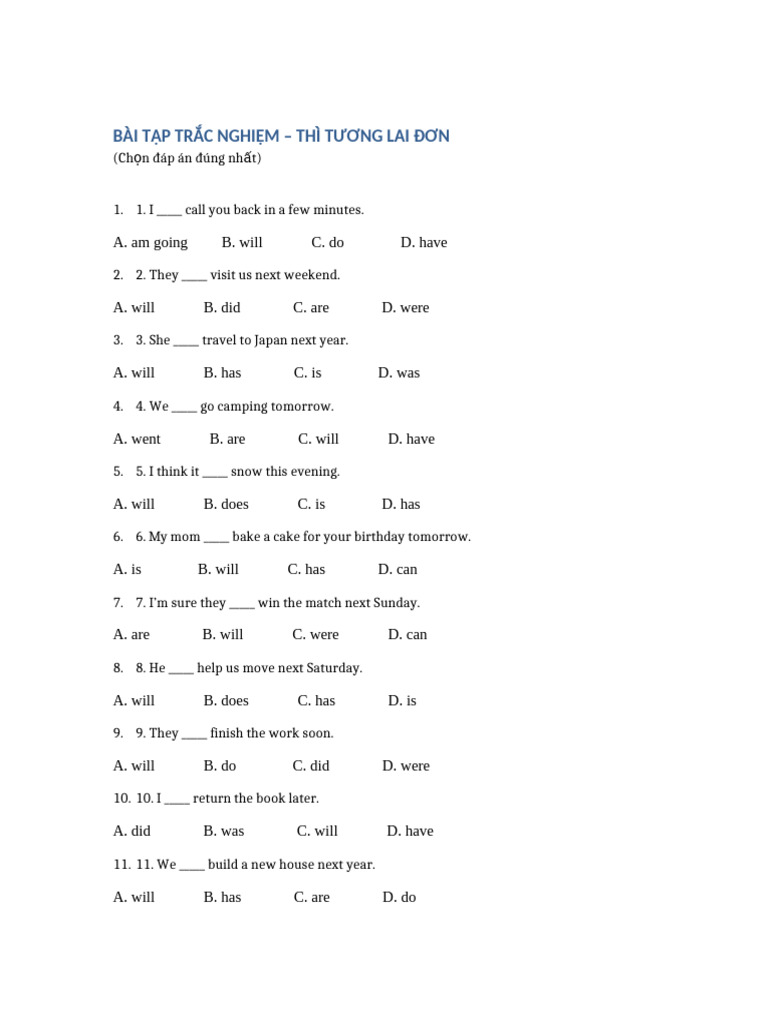 Bai Tap TL Don | PDF