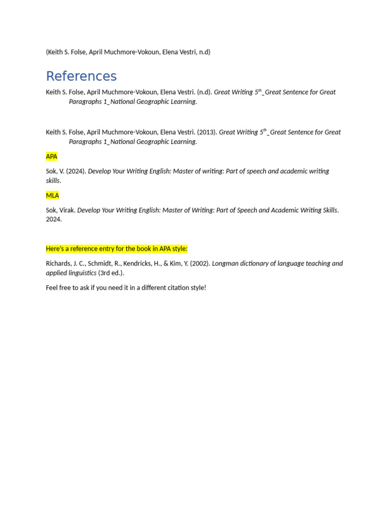 Writing Skills and Citation Styles Guide | PDF