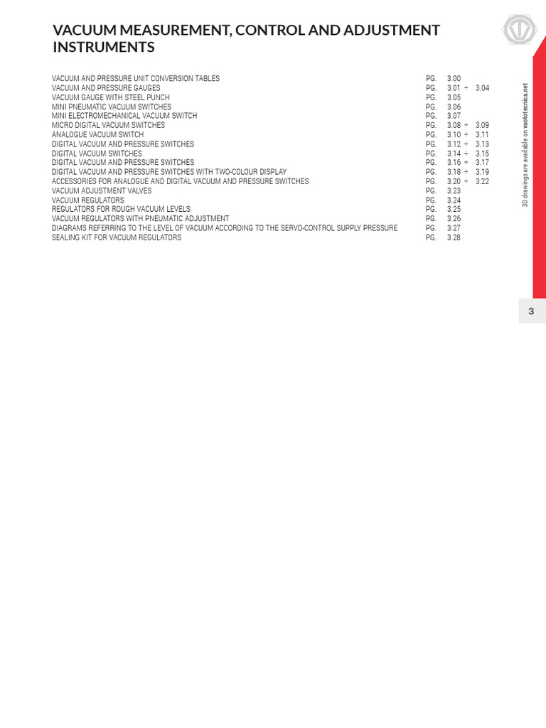 Vacuum and Pressure Measurement Tools | PDF | Pressure Measurement ...