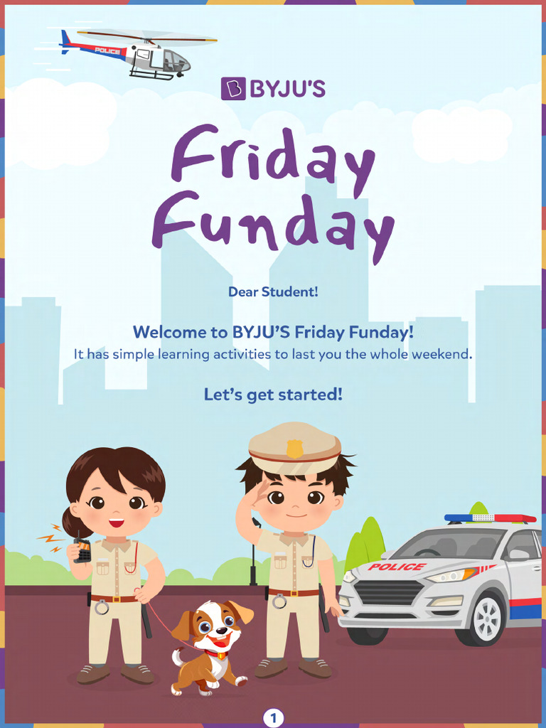Police Activities For Kids | PDF