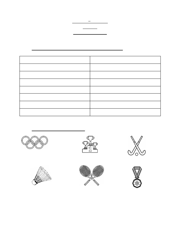 Grade 5 Sports and Grammar Activities | PDF