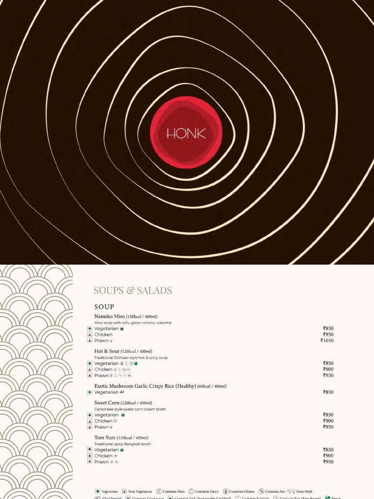 Honk Kitchen Menu PDF | PDF