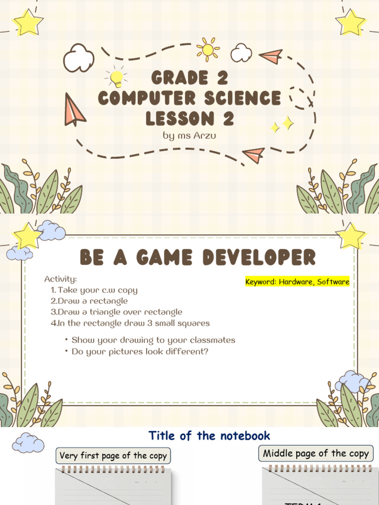 Grade 2 Game Development Lesson | PDF