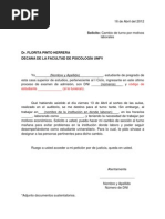 Carta Prorroga Pago