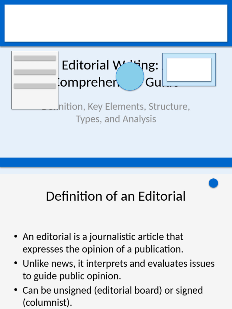 Editorials Presentation Custom Cover | PDF