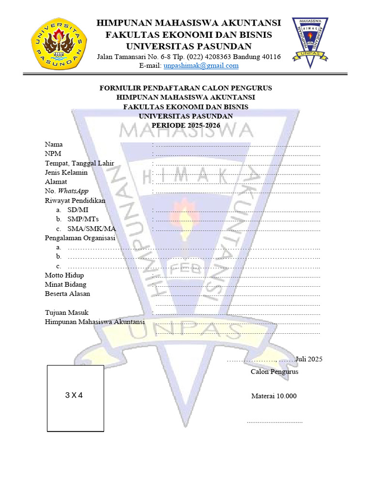 Himak Periode 2025-2026 | PDF