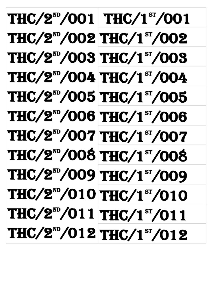 THC 1 | PDF