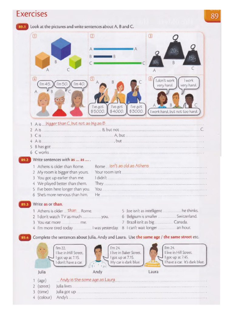 Exercises With As... As | PDF