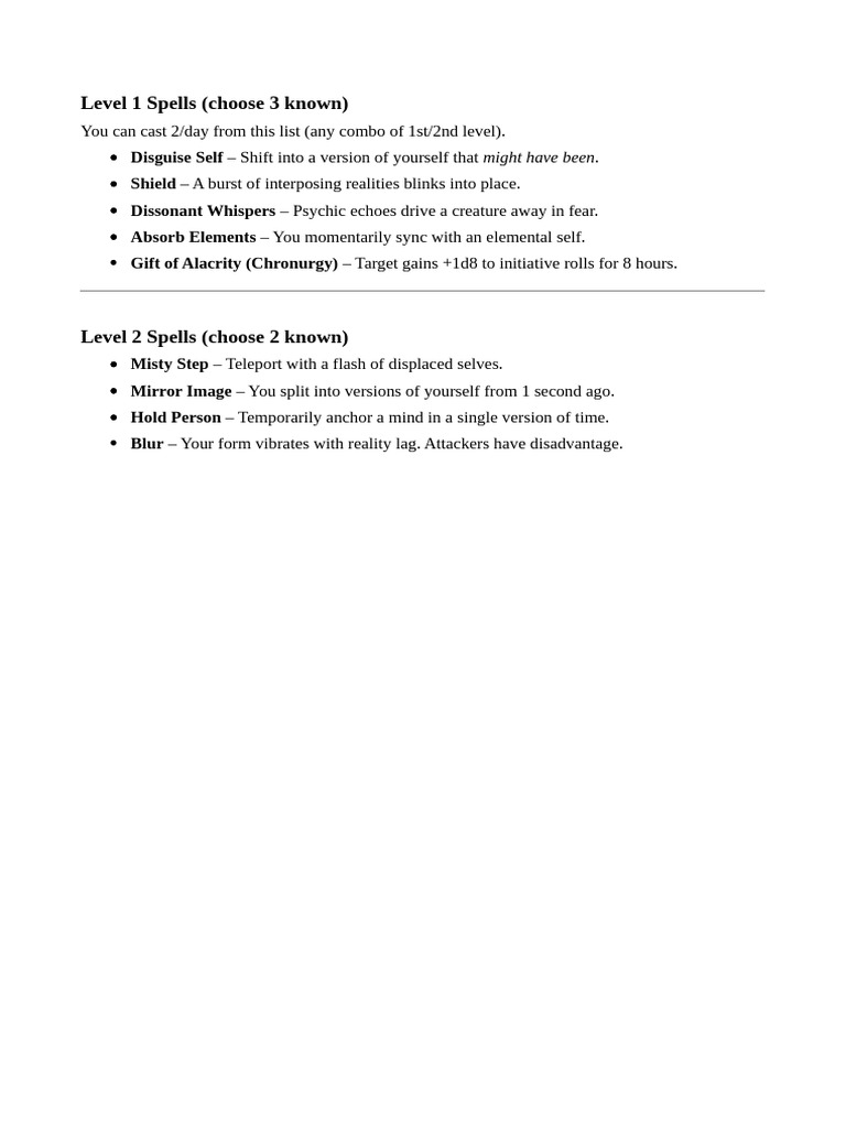 Spells | PDF