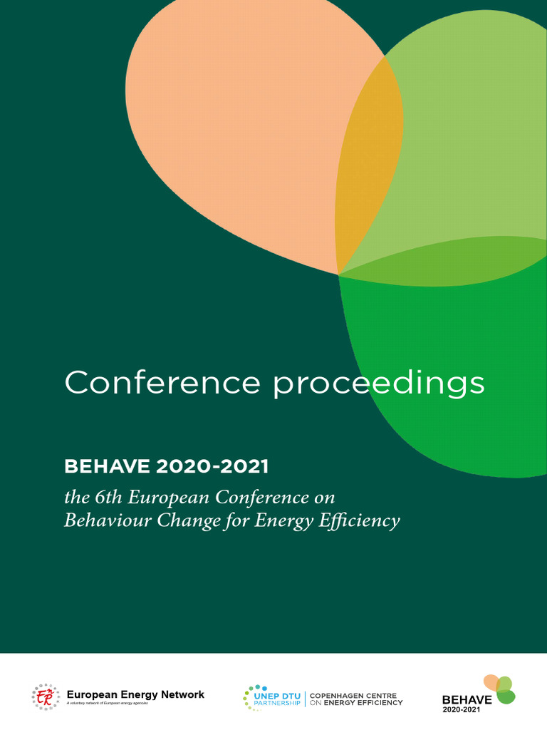 BEHAVE 2020-2021 Conference Proceedings | PDF | Policy | Energy ...
