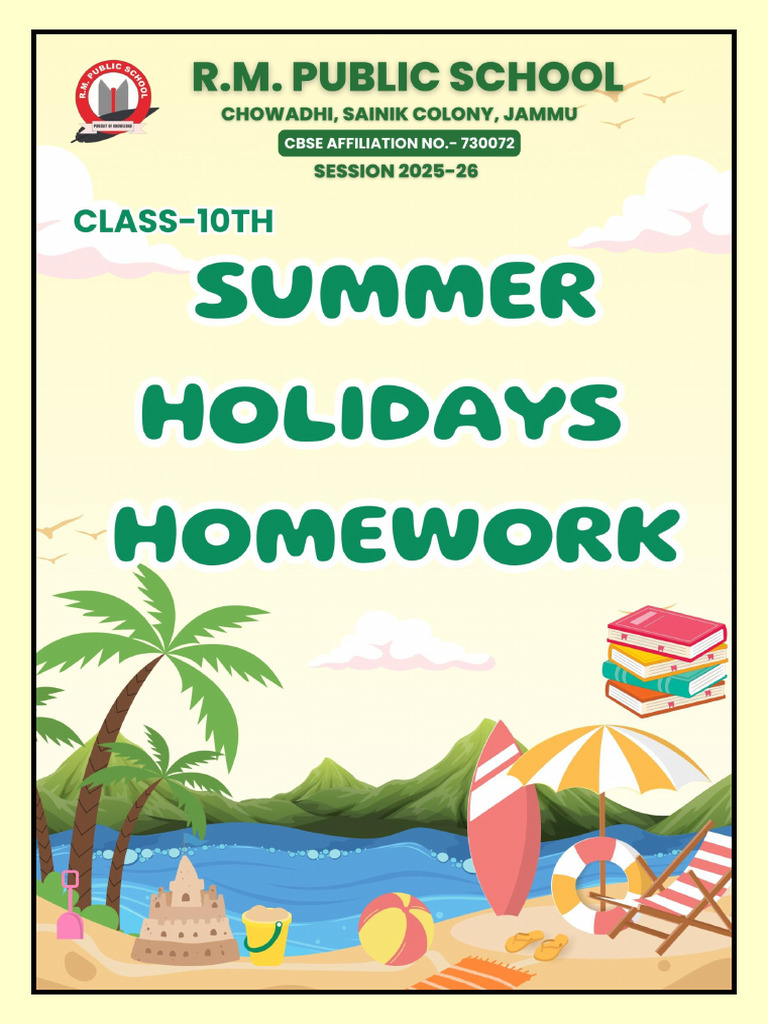 Grade 8 Summer Holiday Assignment | PDF | Acid | Chemistry