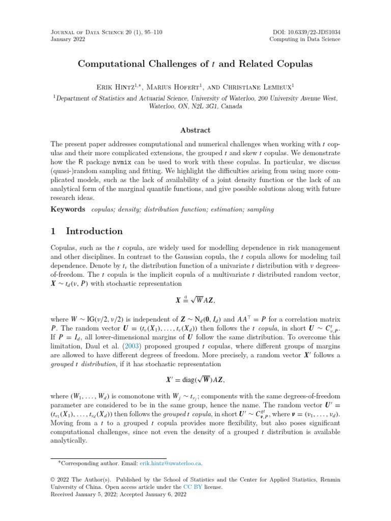 nvmix: Copula Sampling Challenges | PDF | Probability Theory ...