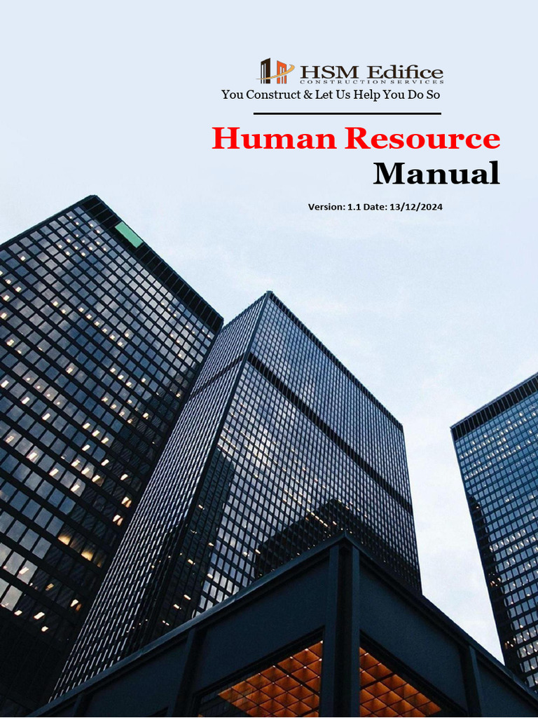 HR Manual Overview and Policies | PDF | Sexual Harassment | Performance ...