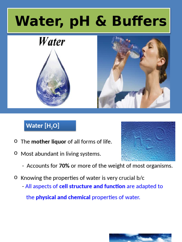 Water, pH, and Biological Buffers | PDF | Acid | Acid Dissociation Constant