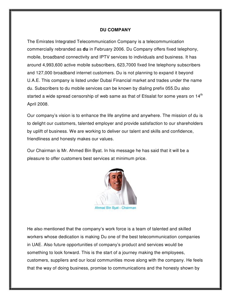 Du Telecom: Careers and HR Strategies | PDF | Internship | Job Hunting