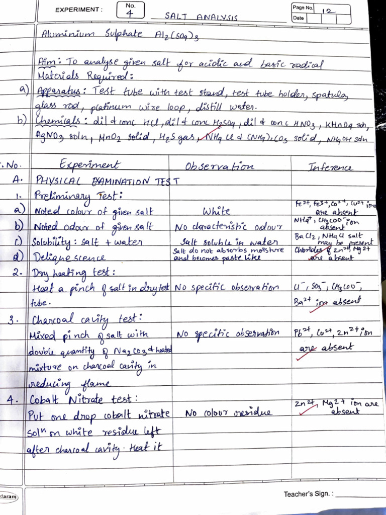 Chemistry Experiment Analysis Guide | PDF
